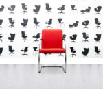 Refurbished Vitra Visasoft - Cantilever Chair - Red Leather