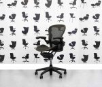 Herman Miller Aeron -Refurbished - Size B - Classic Version - Black - With Lumbar Support - Corporate Spec 1