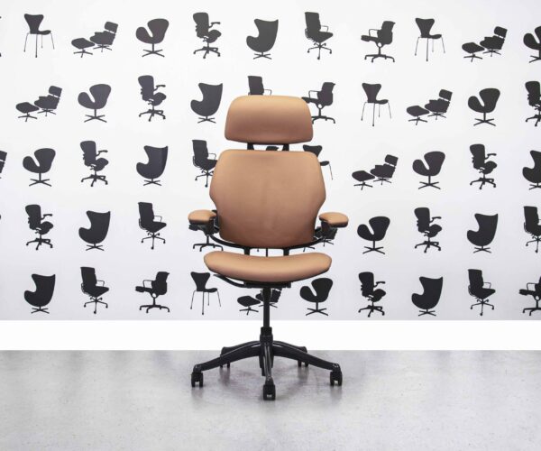 Refurbished Humanscale Freedom High Back with Headrest - Seville Pink - Corporate Spec