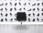 Refurbished Vitra EA108 - Black Fabric - Polished Aluminium - Corporate Spec