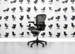 Refurbished Herman Miller Aeron Size A. Classic Version, Black Pellicle Mesh With Lumbar - Corporate Spec 1