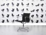 Refurbished Vitra EA108 - Black Fabric - Polished Aluminium - Corporate Spec 1