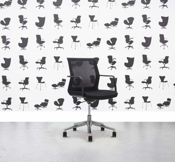 Refurbished Orangebox WD LWA Meeting Chair - Black Mesh and Seat - Corporate Spec 1