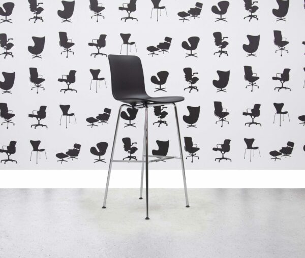 Refurbished Vitra HAL Stool High - Black Shell - Corporate Spec 1