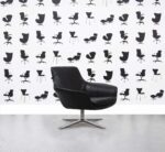 Refurbished Walter Knoll Oscar Armchair - Black Leather - Corporate Spec 1