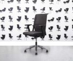 Refurbished Haworth Zody with Lumbar Support and Hanger - Black - Corporate Spec 1
