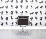 Refurbished Vitra Soft Pad EA208 - Brown Leather - Chrome Frame - Corporate Spec 2