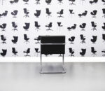 Refurbished - Brno Chair Tublar- Knoll - E07M - Black and Chrome - Corporate Spec 2