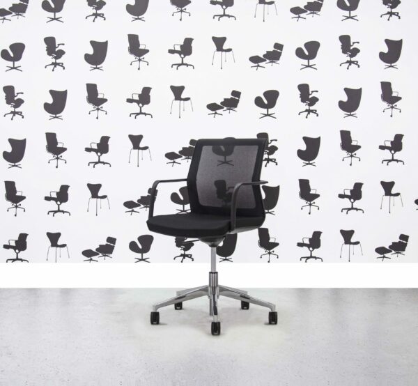 Refurbished Orangebox WD LWA Meeting Chair - Black Mesh and Seat - Corporate Spec 2