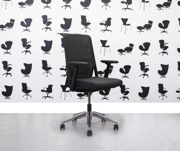 Refurbished Haworth Zody with Lumbar Support and Hanger - Black - Corporate Spec 3