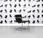 Refurbished - Brno Chair Tublar- Knoll - E07M - Black and Chrome - Corporate Spec 3