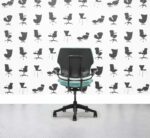 Refurbished Humanscale Freedom Low Back Task Chair - Bluebell - Black Frame - Corporate Spec - Corporate Spec 3