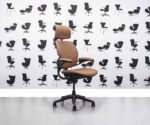 Refurbished Humanscale Freedom High Back with Headrest - Seville Pink - Corporate Spec 3