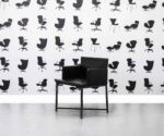 Refurbished Minotti Flynt Armchair by Rodolfo Dordoni - Black Leather - Corporate Spec 1
