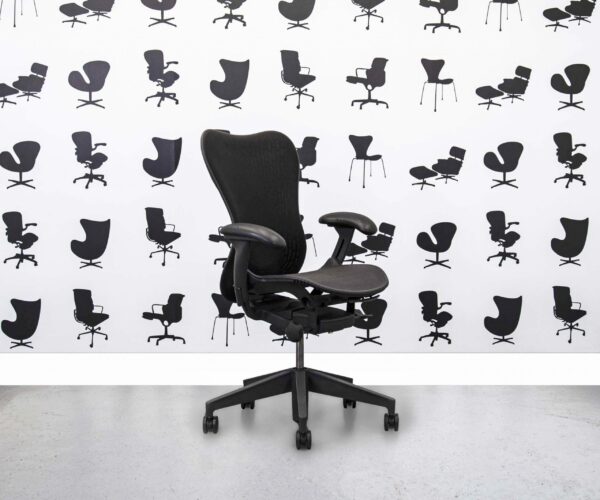 Refurbished Herman Miller Mirra 2 Fully Loaded - Black Butterfly Mesh - Corporate Spec 2