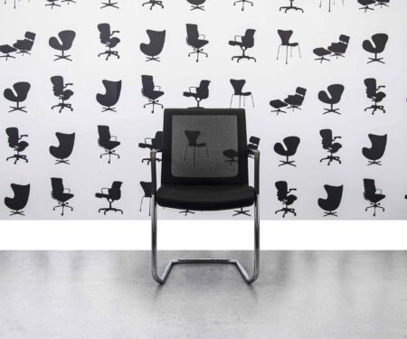 Refurbished Orangebox Workday Cantilever Armchair - Black - Corporate Spec