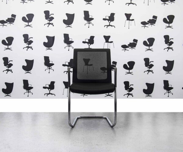 Refurbished Orangebox Workday Cantilever Armchair - Black - Corporate Spec