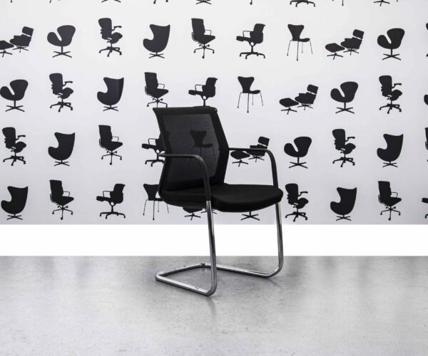 Refurbished Orangebox Workday Cantilever Armchair - Black - Corporate Spec 3