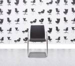 Refurbished Kusch Co 9230 Cantilever Armchair - Black Fabric - Corporate Spec