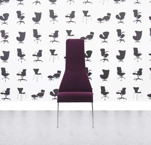Refurbished B&B Italia - Lazy '05 High Back- Purple - Corporate Spec
