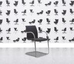 Refurbished Kusch Co 9230 Cantilever Armchair - Black Fabric - Corporate Spec 1