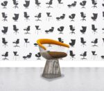 Refurbished Walter Knoll Platner Armchair - Orange and Brown - Corporate Spec 1