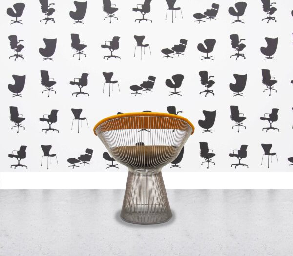 Refurbished Walter Knoll Platner Armchair - Orange and Brown - Corporate Spec 2