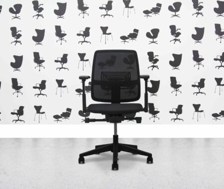 Refurbished Haworth Lively 3D with Lumbar Support - Black - Corporate Spec