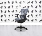 Refurbished Herman Miller Classic Mirra FULL SPEC 4D - Blue Back - Blue Seat - Corporate Spec 1