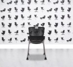Refurbished Humanscale Cinto Stacking Chair with Wheels - Aluminium Base - Black - Corporate Spec 2