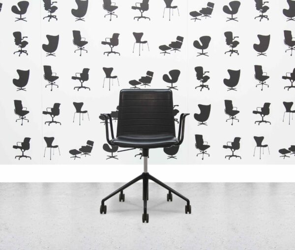 Refurbished Andreu World Flex High Back SO1664 - Black Leather - Corporate Spec