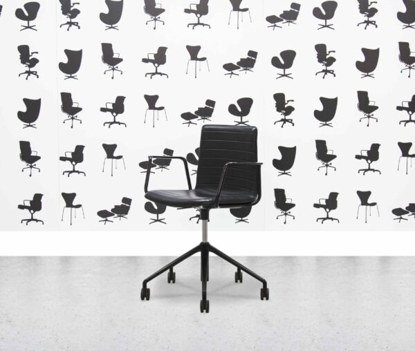 Refurbished Andreu World Flex High Back SO1664 - Black Leather - Corporate Spec 1
