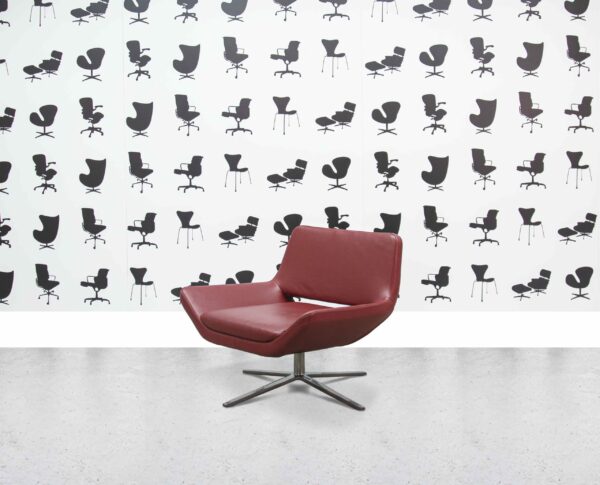 Refurbished B&B Italia Metropolitan Armchair - Red Leather - Corporate Spec 1