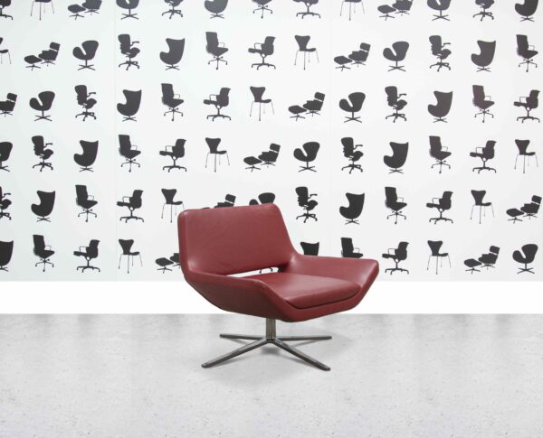 Refurbished B&B Italia Metropolitan Armchair - Red Leather - Corporate Spec 3
