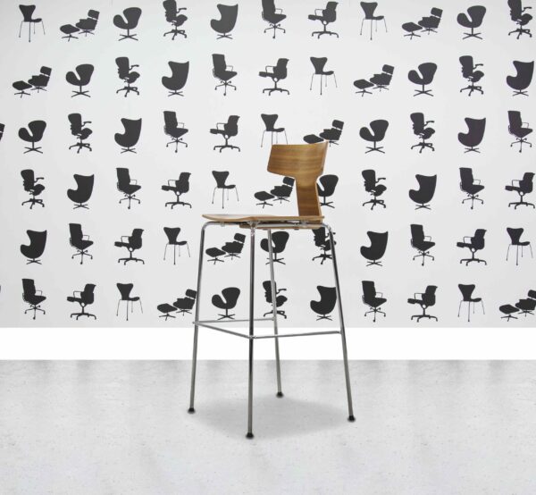Refurbished Kusch Co 1250 eTea - Chrome Legs - Wooden Chair - Stacking - Corporate Spec 1