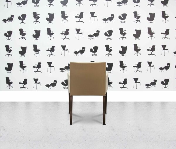Refurbished Keilhauer Conference Chair - Wooden Legs - Beige Leather - Corporate Spec 2