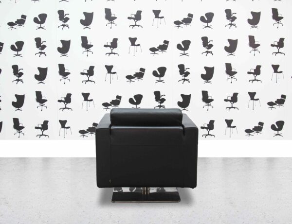 Refurbished Vitra Park Armchair - Black Leather - Corporate Spec 2