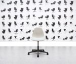 Refurbished Vitra Eames Plastic Side Chair PSCC - White Shell - Corporate SPec