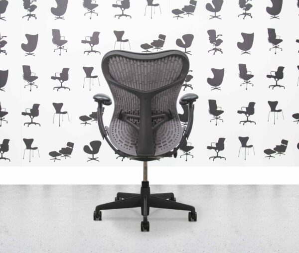 Refurbished Herman Miller Mirra 2 - Full Spec - Grey Butterfly Back - Grey Mesh Seat and Frame - Image 3