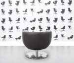Refurbished B&B Italia Tulip Armchair - Black Leather - Corporate Spec 2
