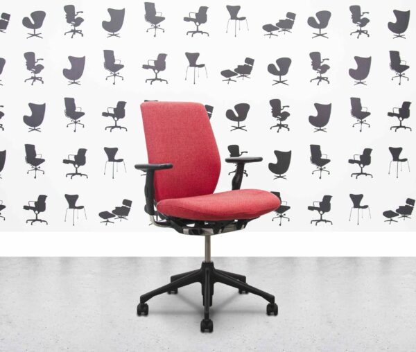 Refurbished Vitra Oson CE Task Chair - Poppy Red - Corporate Spec 4