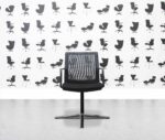 refurbished orangebox workday cfa conference armchair black mesh and seat