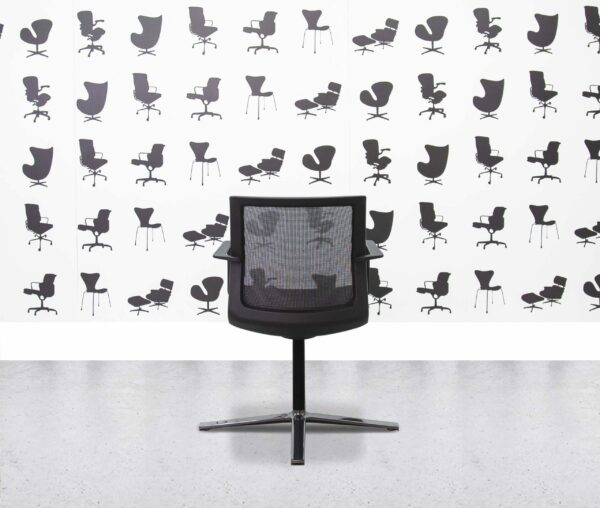 refurbished orangebox workday cfa conference armchair black mesh and seat