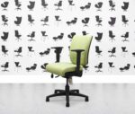 refurbished pledge may'b myb02 task chair green fabric