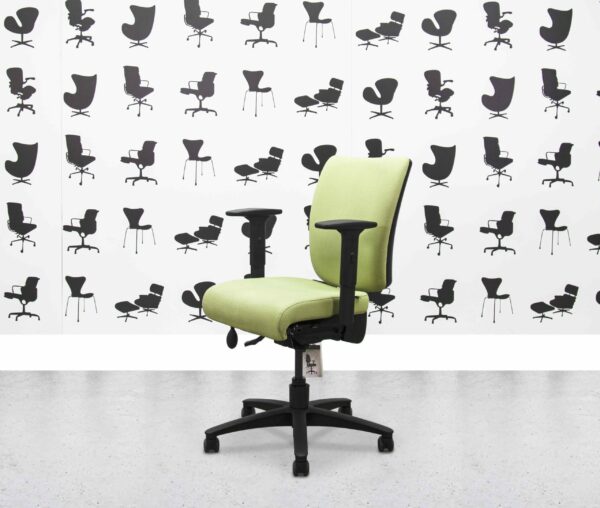 refurbished pledge may'b myb02 task chair green fabric