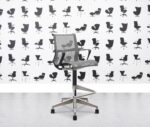 Refurbished Herman Miller Setu Stool - Grey Frame and Mesh