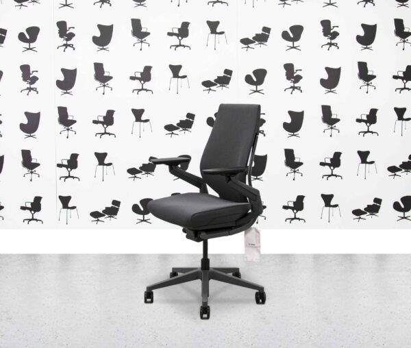 refurbished steelcase gesture grey fabric and frame