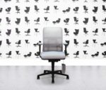 refurbished wilkhahn task chair at mesh grey mesh and fabric seat