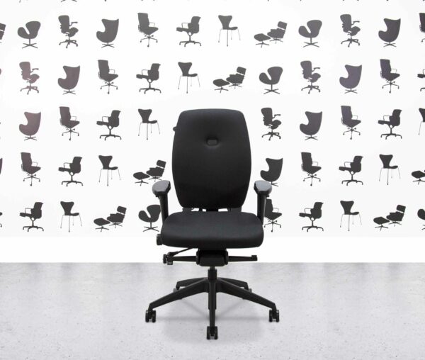 refurbished posturite homeworker plus ergonomic chair black