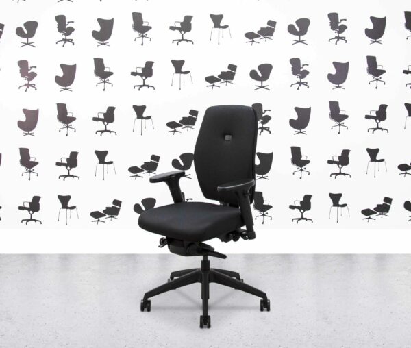 refurbished posturite homeworker plus ergonomic chair black